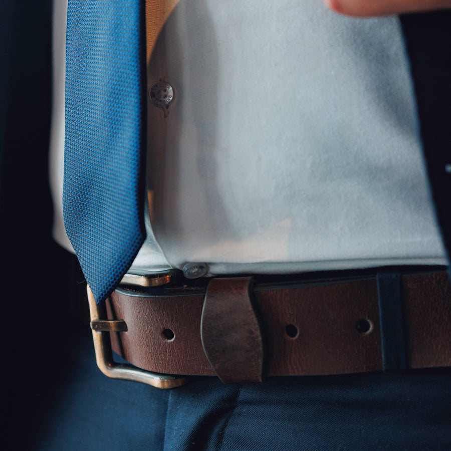 Signature Belt Dark Brown