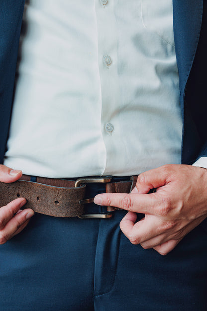 Signature Belt Dark Brown