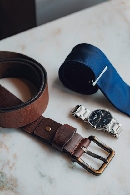 Signature Belt Dark Brown