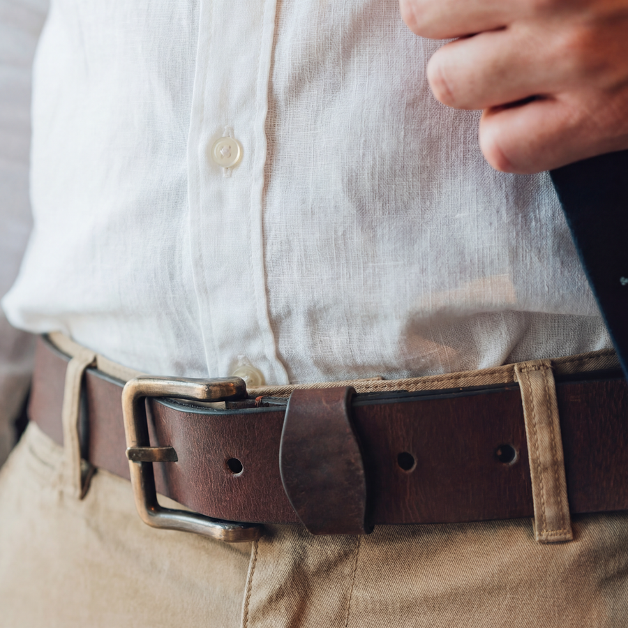 Signature Belt Dark Brown