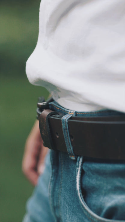 Signature Belt Dark Brown